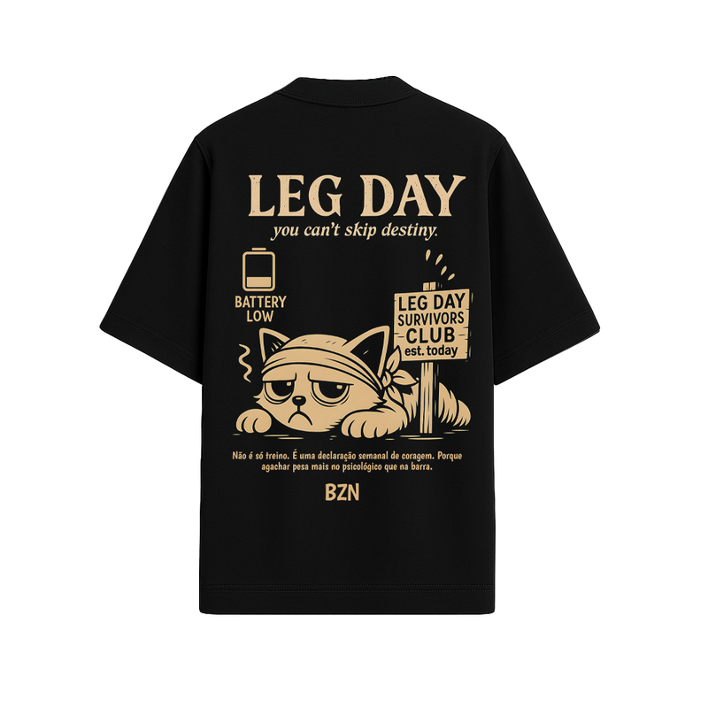 Camiseta Oversized BZN - LEG DAY