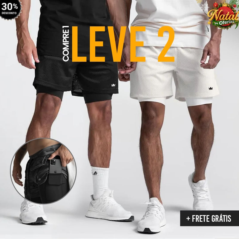 Shorts Dry-Fit™ de Compressão BZN - COMPRE 1 LEVE 2