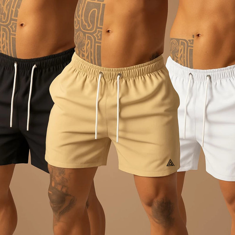 Kit 3 Bermudas Masculinas Mauricinho – Tactel com Elastano | Leve, Confortável e Estilosa