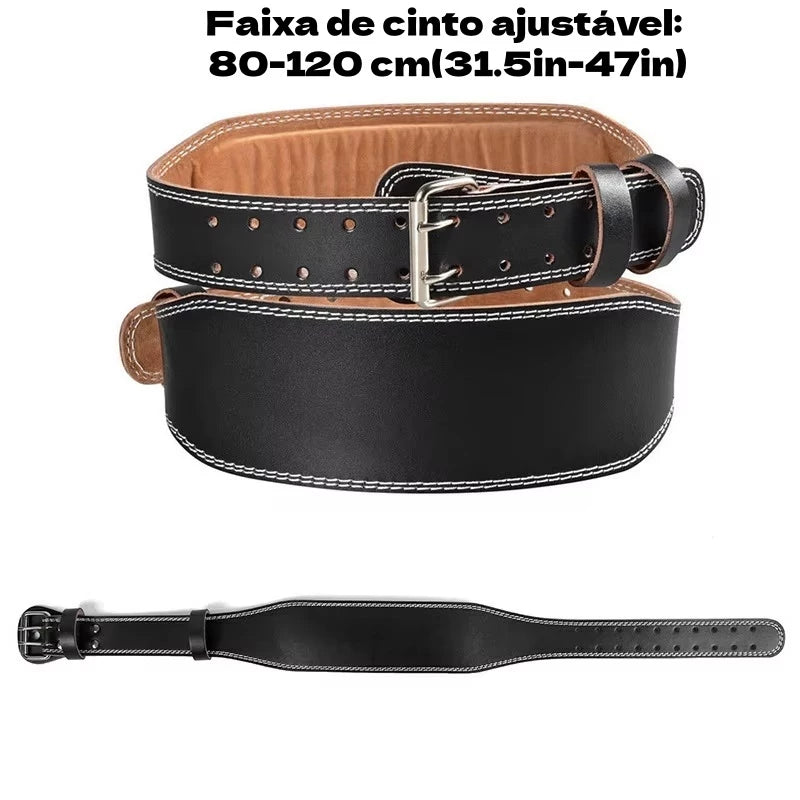 Cinturão de couro Para Academia AoLikes - Protetor de Lombar