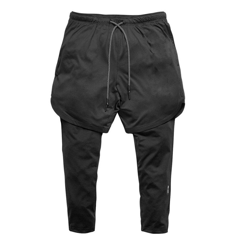 Short 2 em 1 com Calça de Compressão